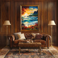 Tropical Sunset Serenity Poster