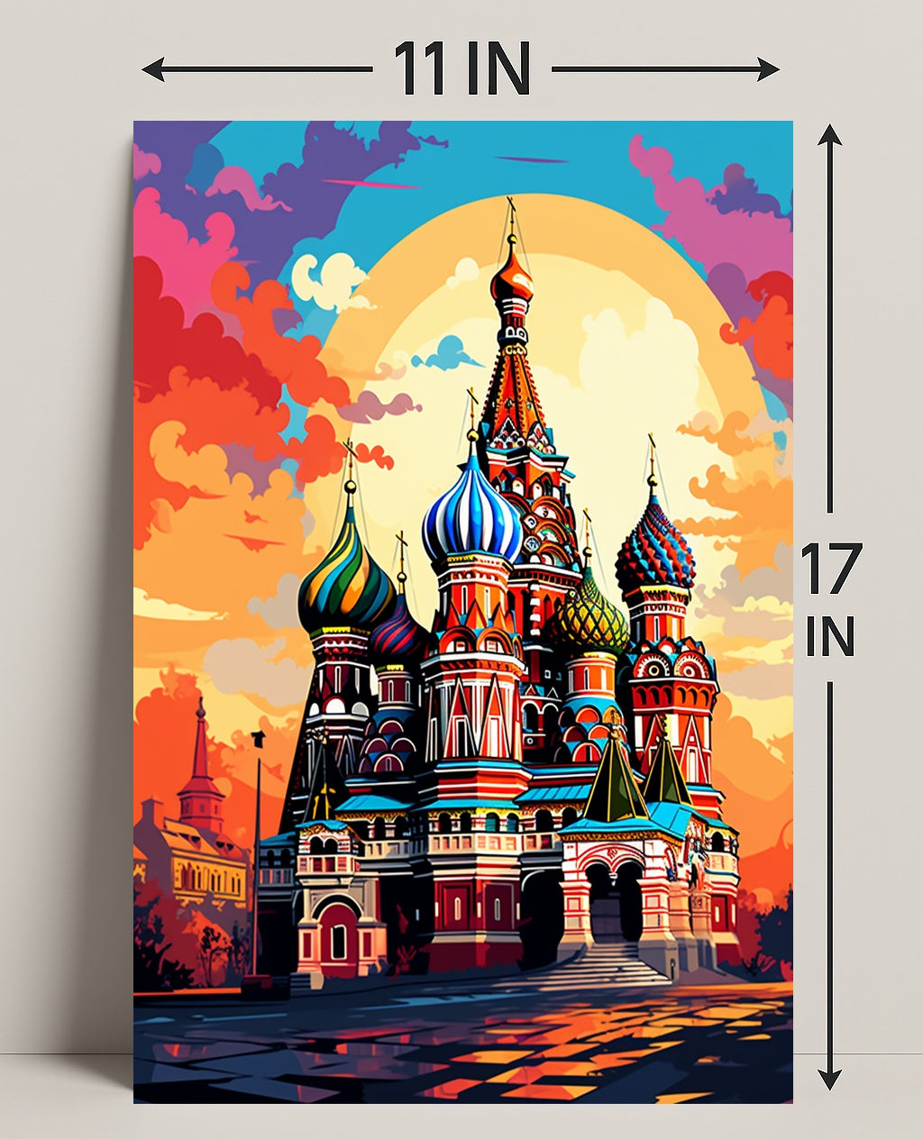 Vibrant St. BasilS Cathedral Poster