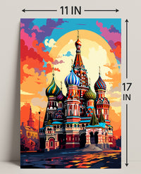 Vibrant St. BasilS Cathedral Poster