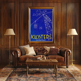 Powder In Klosters Poster