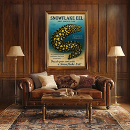 Snowflake Eel Saltwater Fish Poster