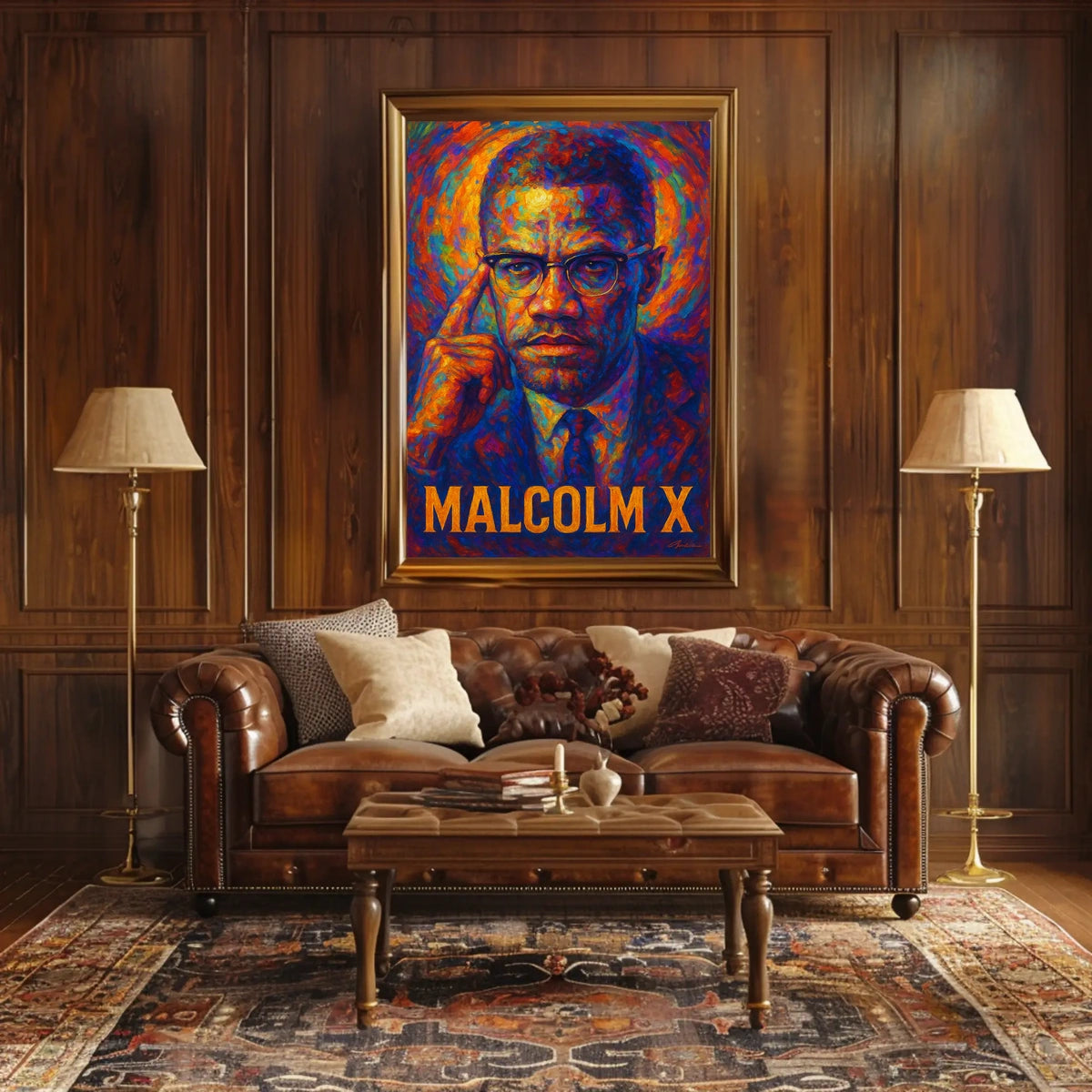 Malcolm X Iconic Leader Poster
