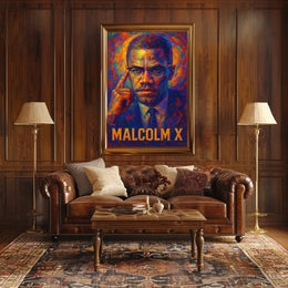 Malcolm X Iconic Leader Poster