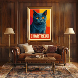Chartreux Cat Poster
