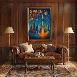 Space City Adventure Poster