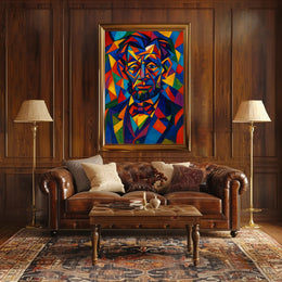 Cubist Historical Figure Art Print - Abstract or Artistic Poster