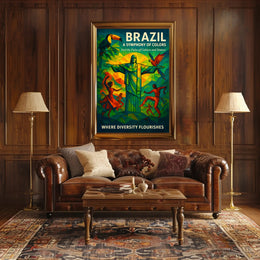 Brazil A Symphony of Colors Poster