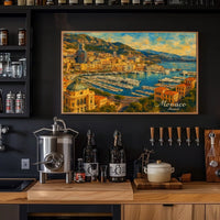 Monaco Harbor A Scenic View Poster