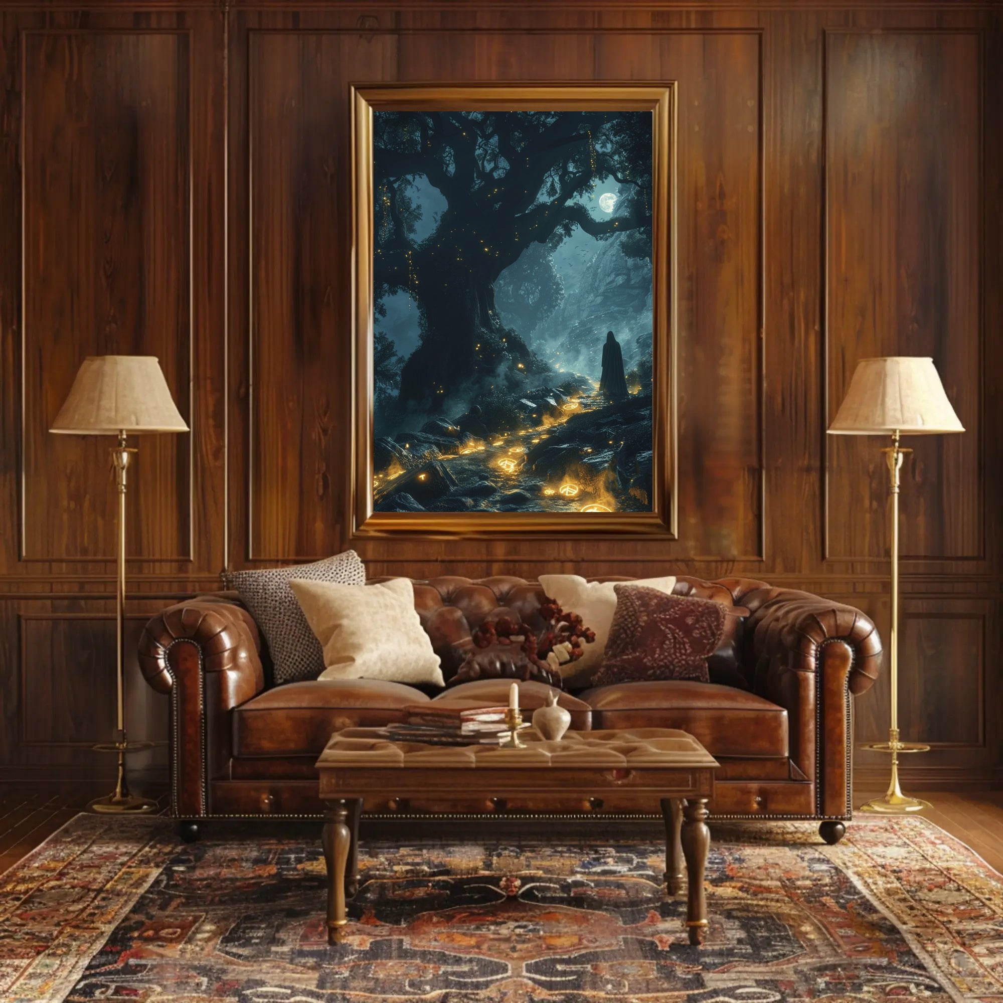 Enchanted Forest Pathway Wall Art Poster Print PosterGoat