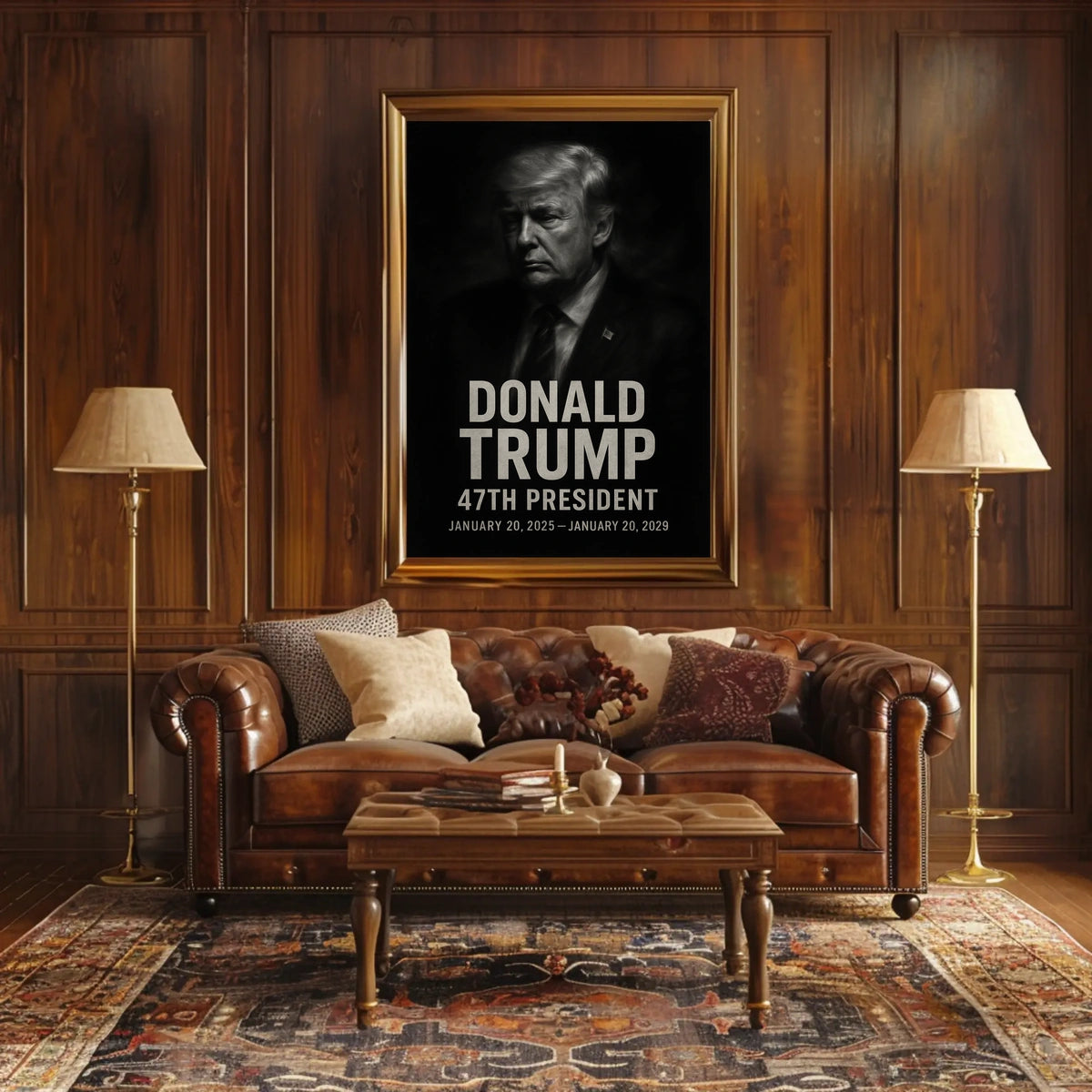 Trump Contemplative Leader Collectors Cinematic Poster