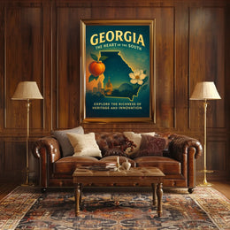 Georgia The Heart Of The South Poster