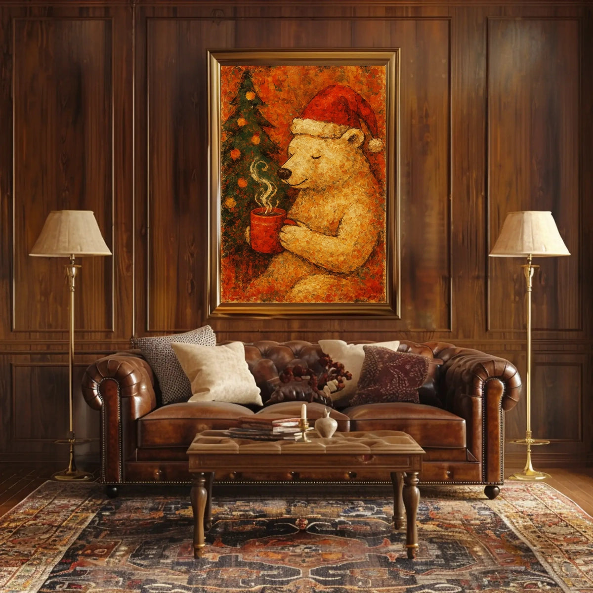 Bear Christmas Poster
