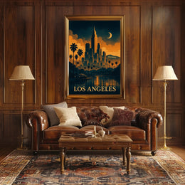 Los Angeles Nightscape Poster