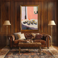 Oysters Still Life Poster Modern Coastal Wall Art