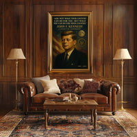 Patriotic Vintage Poster of American Historical Leader