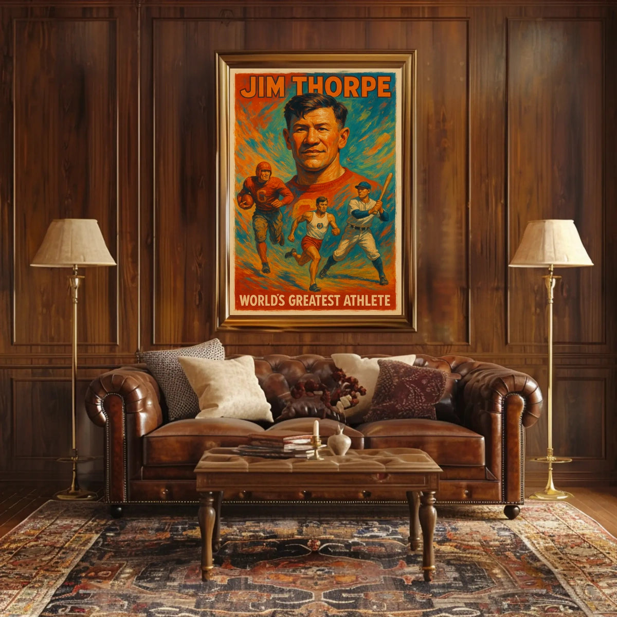 Celebrating Jim Thorpe A Tribute to a Sports Icon Poster