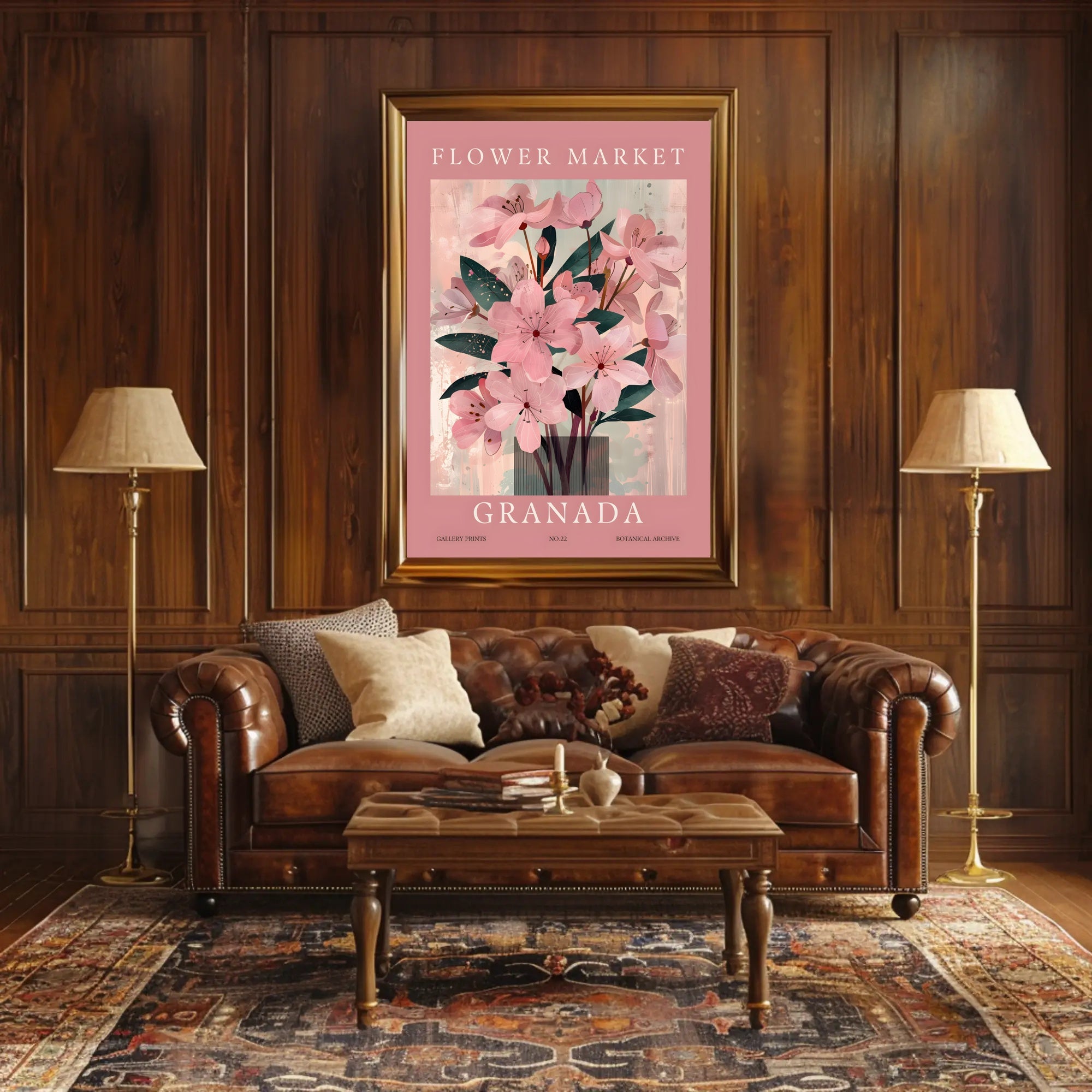 Flower Market Granada Poster