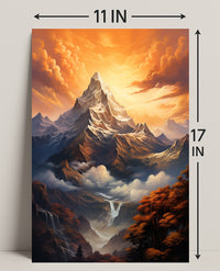 Majestic Mountain Sunrise Poster