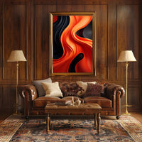 Abstract Waves Of Color Abstract Poster