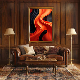 Abstract Waves Of Color Abstract Poster