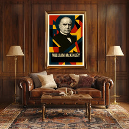 William McKinley 25th President of the United States Abstract Pop Poster