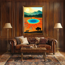 Yellowstone Wonders Poster
