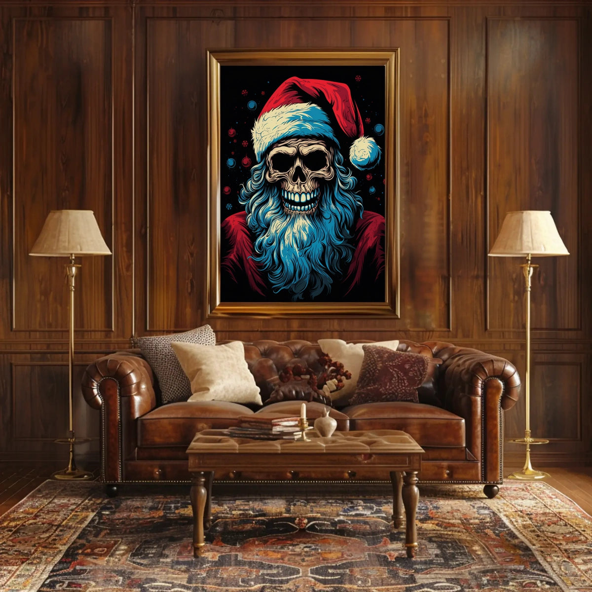 Santa Skull A Twisted Holiday Poster