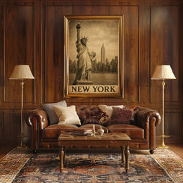 New York Iconic Landmarks Poster