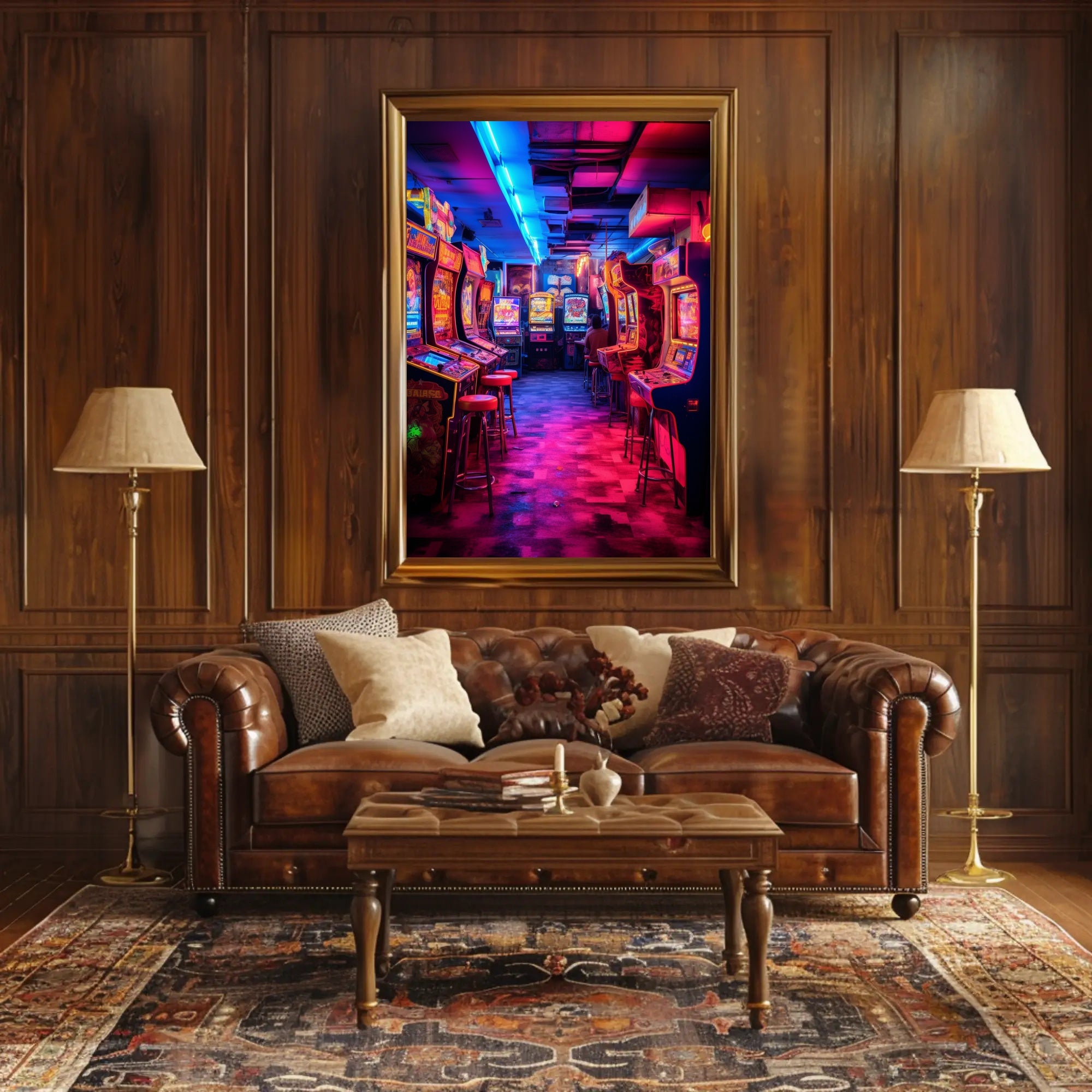 Neon Arcade Nostalgia Poster