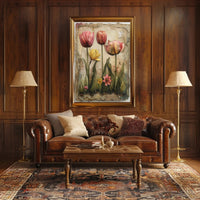 Botanical Elegance: Vintage Floral Art Print in Artistic Poster PosterGoat