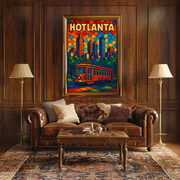 Hotlanta Skyline Poster