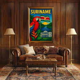 Suriname Tropical Paradise Poster
