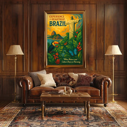 Experience the Heartbeat of Brazil Poster