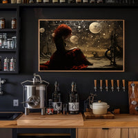 Fantastical Cosmic Landscape with Celestial Artistry Fantasy Poster