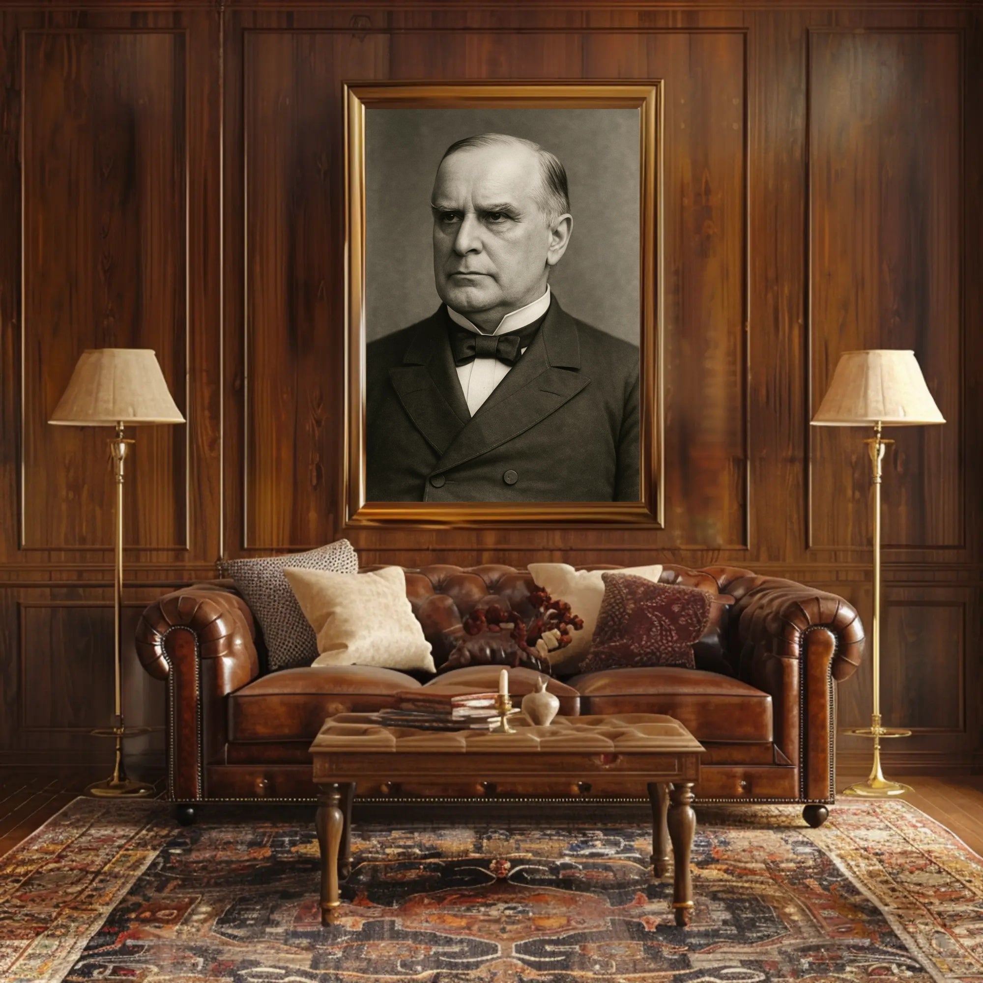 Classic Monochrome Formal Portrait Poster