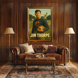 Jim Thorpe Legendary Athlete Poster
