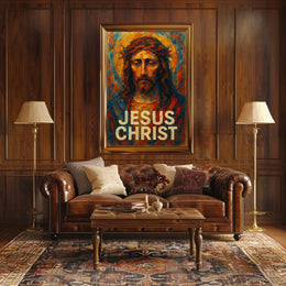 Jesus Christ Iconic Portrait Poster