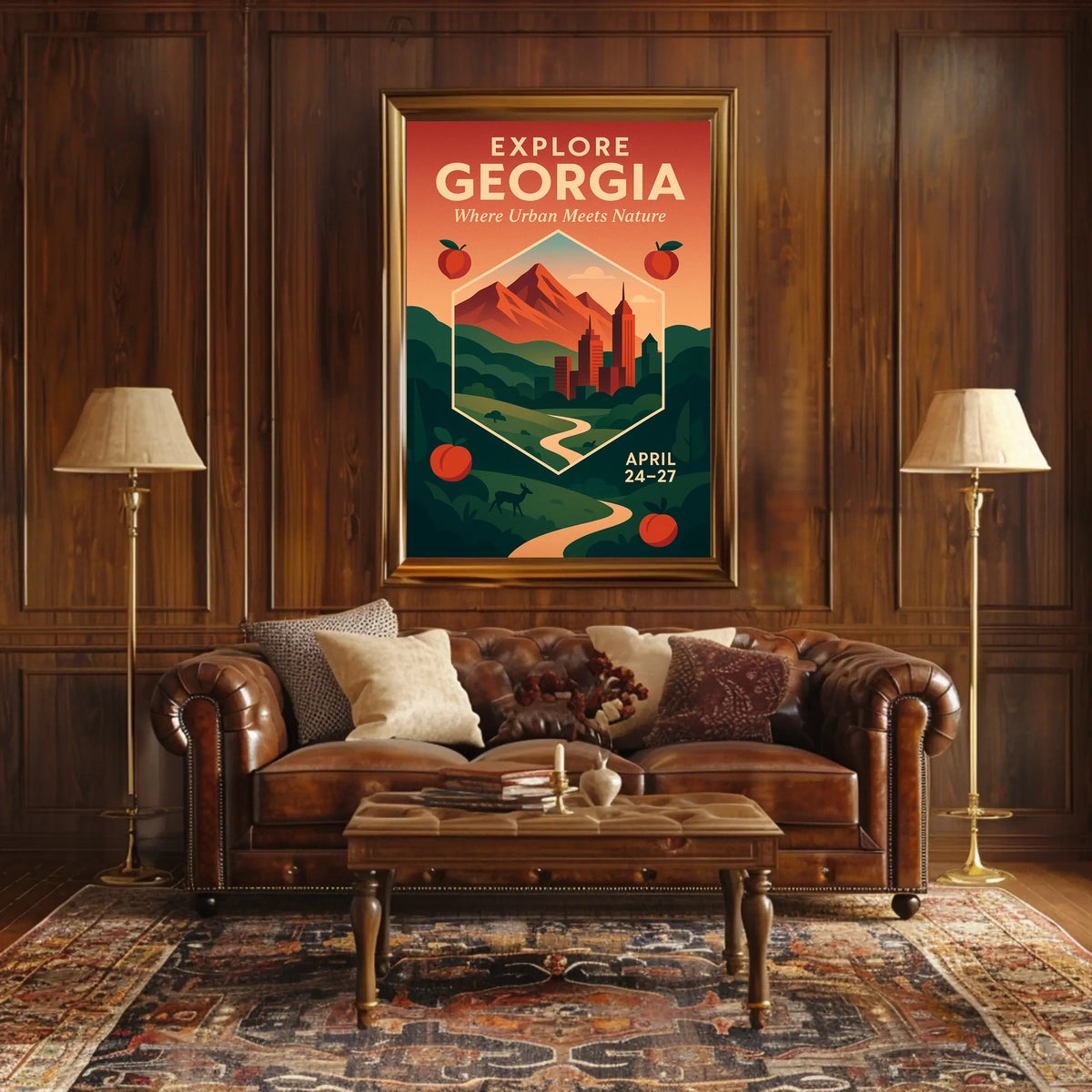 Explore Georgia Where Urban Meets Poster