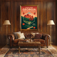 Explore Georgia Where Urban Meets Poster