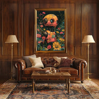Robot In Bloom Poster