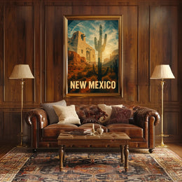 New Mexico Desert Landscape Poster