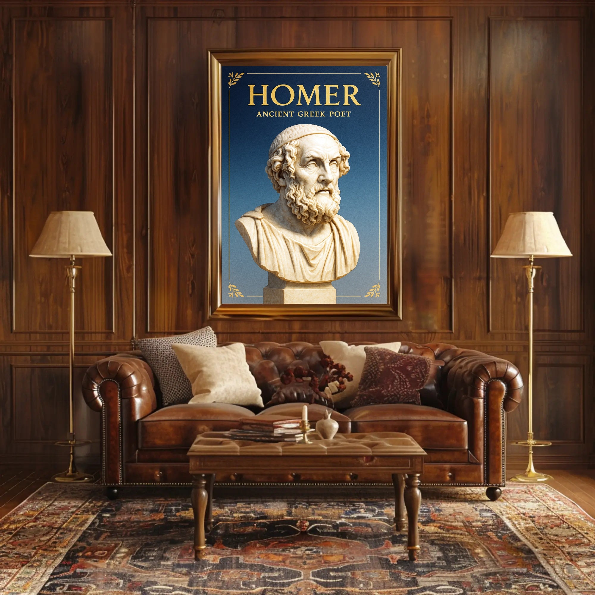 Homer Ancient Greek Poet Poster PosterGoat