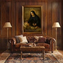 Saint Mary Di Rosa Inspirational Vintage Motivational or Quote Poster