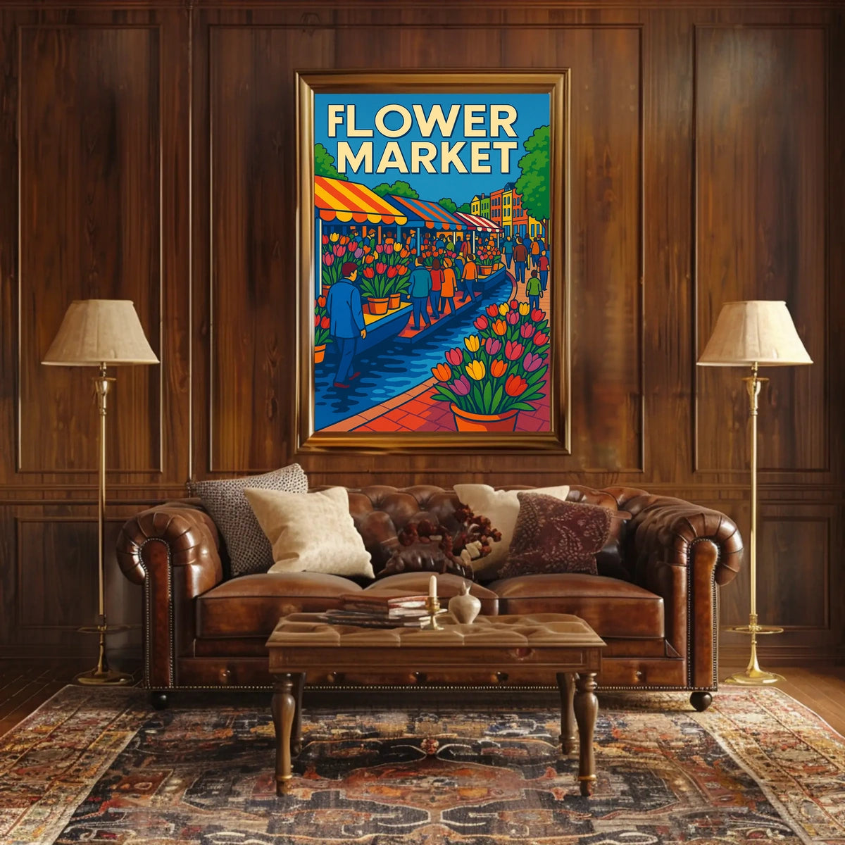 Flower Market Extravaganza Poster