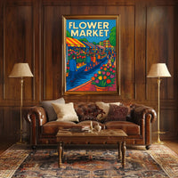 Flower Market Extravaganza Poster
