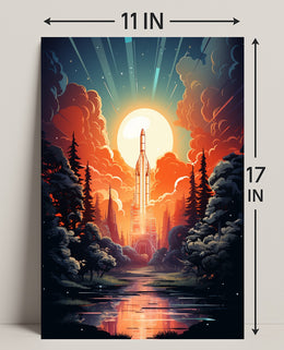 Celestial Launch Poster