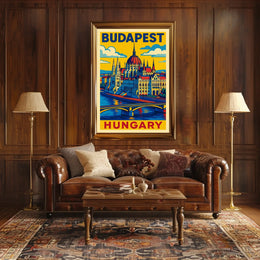 Budapest A Vibrant Tribute Poster