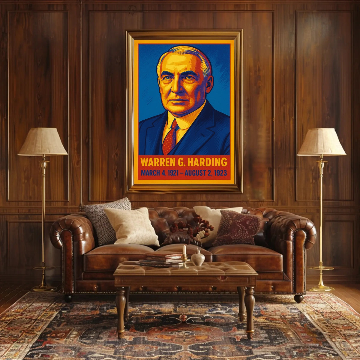 Warren G. Harding Presidential Term Poster