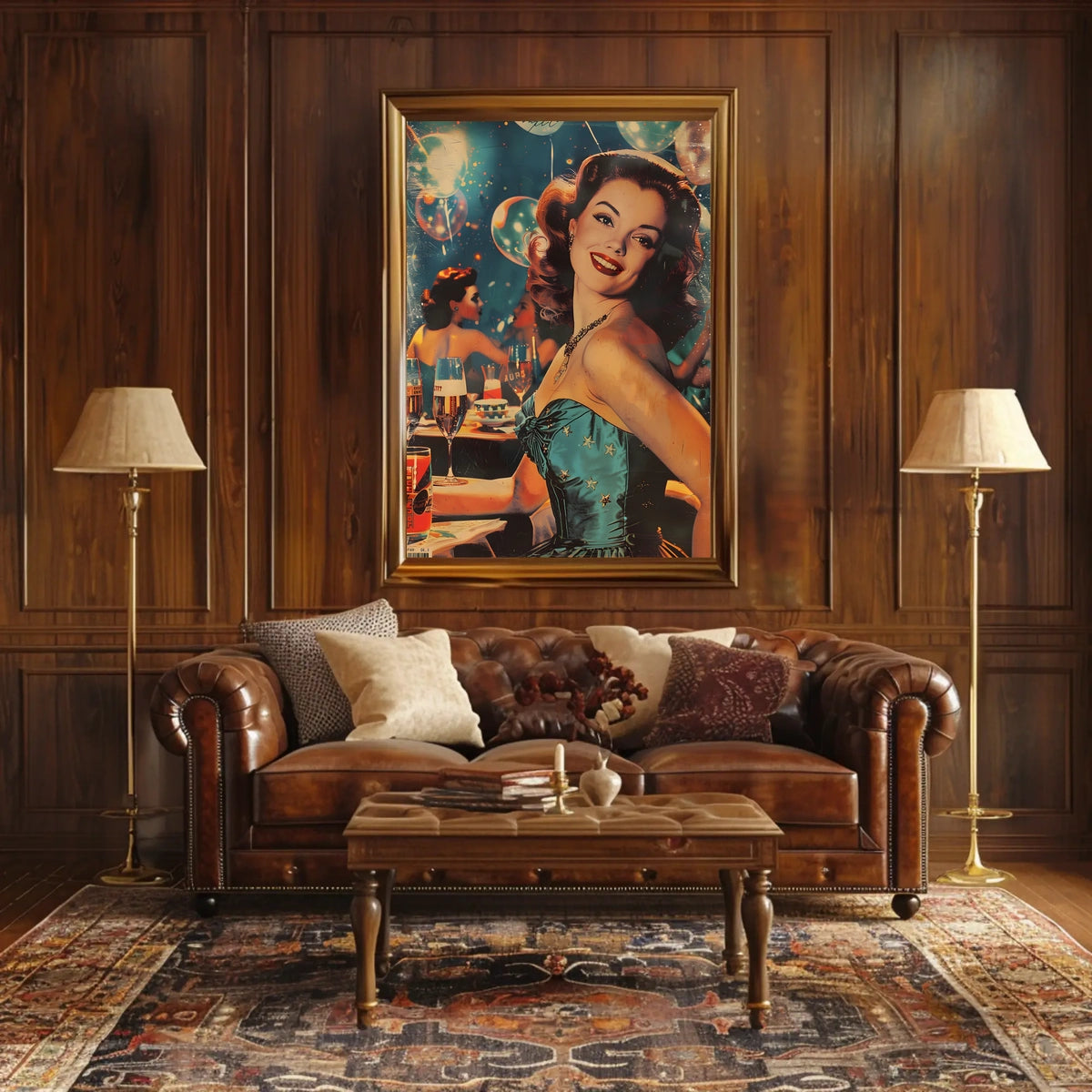Vintage Glamour Celebration Poster