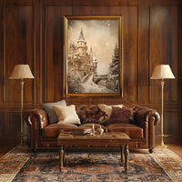Enchanted Winter Castle Poster